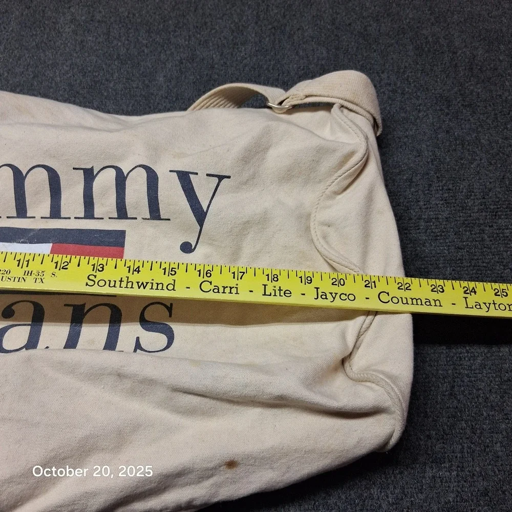* Vintage Tommy Jeans Hilfiger Duffle Bag‎ Large Canvas